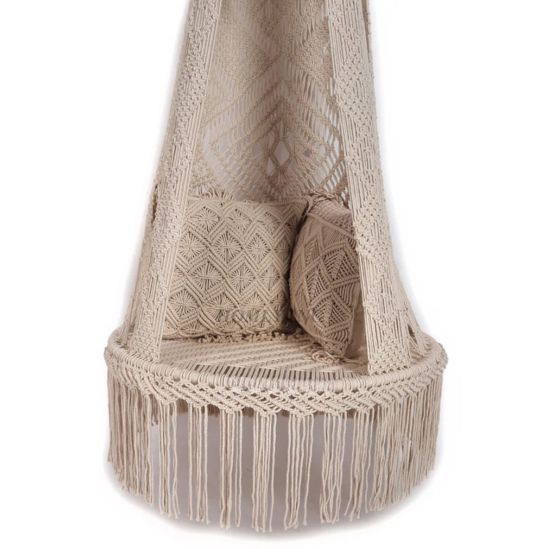 High Quality Macrame Hammock Swing For Garden & Balcony Made of 100 % Cotton Cord